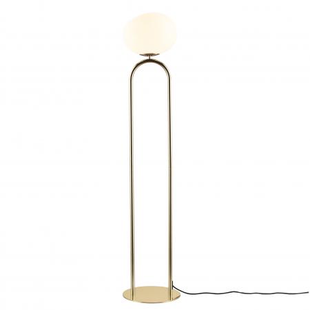 Design For The People Stehleuchte Messing Glas – elegante Designer-Stehleuchte von Maria Berntsen